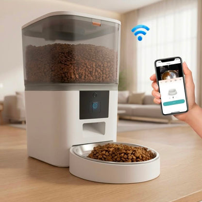 Smart Wifi Pet Feeder with HD Camera
