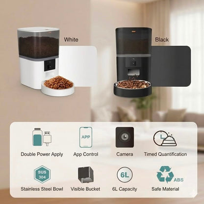Smart Wifi Pet Feeder with HD Camera