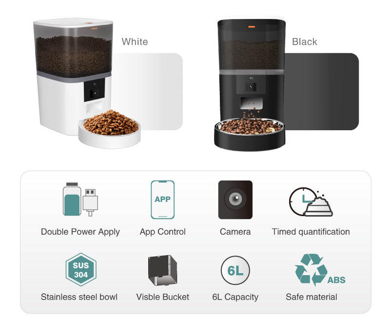 Smart Wifi Pet Feeder with HD Camera